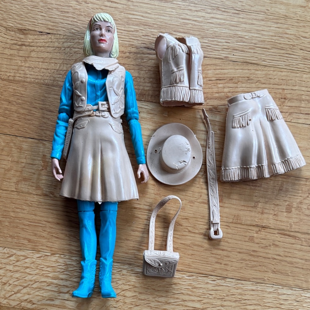 1965 Jane West Cowgirl Doll with Accessories